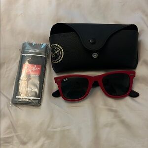 COPY - Ray-Ban Red and Black Wayfarer Sunglasses
